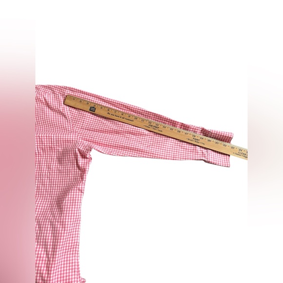 Peter Millar Mens L Pink White Check NanoLuxe Easy Care Shirt NWOT - Picture 5 of 8